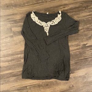 Gray maternity shirt